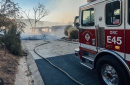 bond fire contained