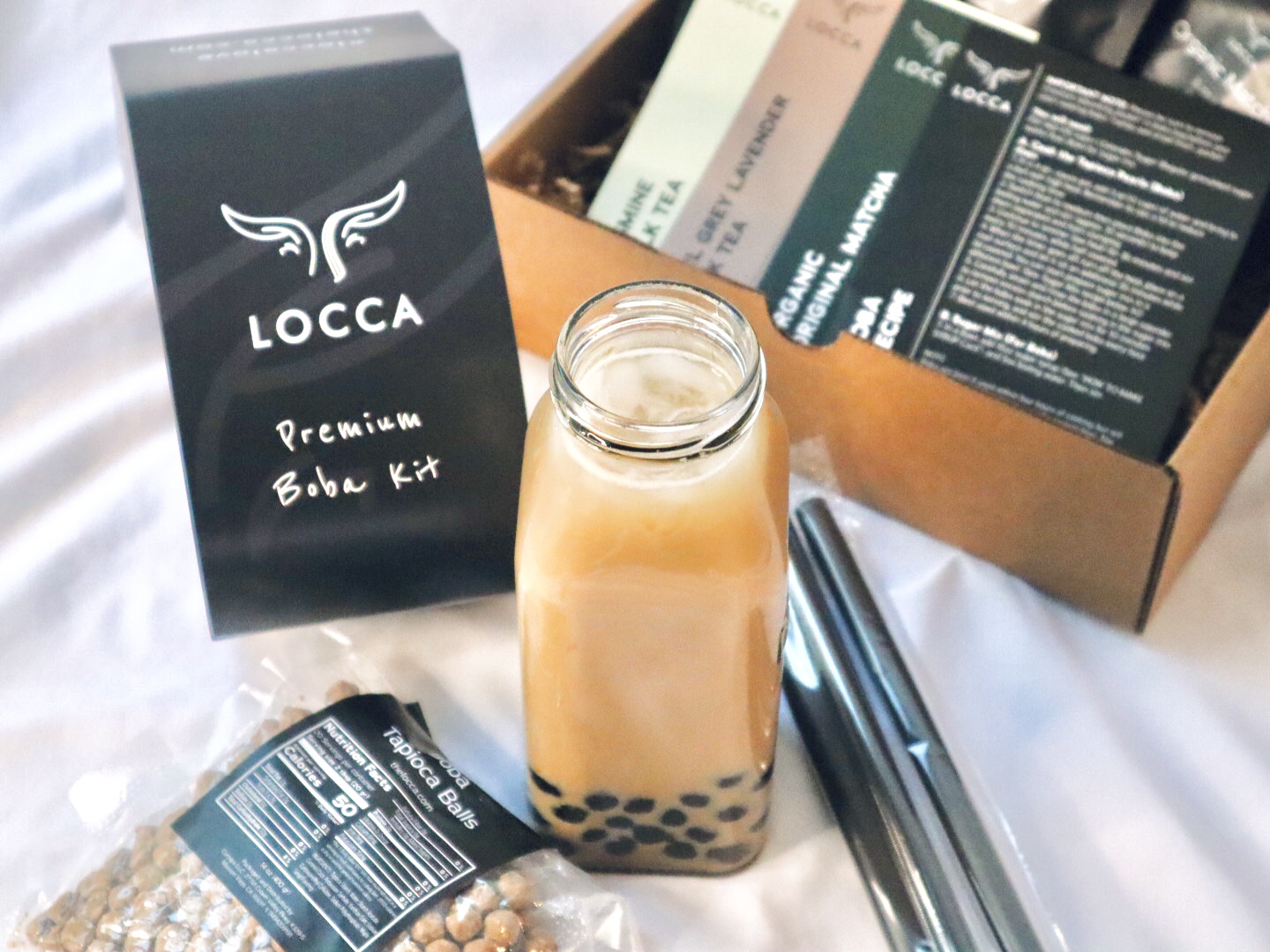 Locca Boba Tea Kit, Daily Joy, Premium Bubble Tea